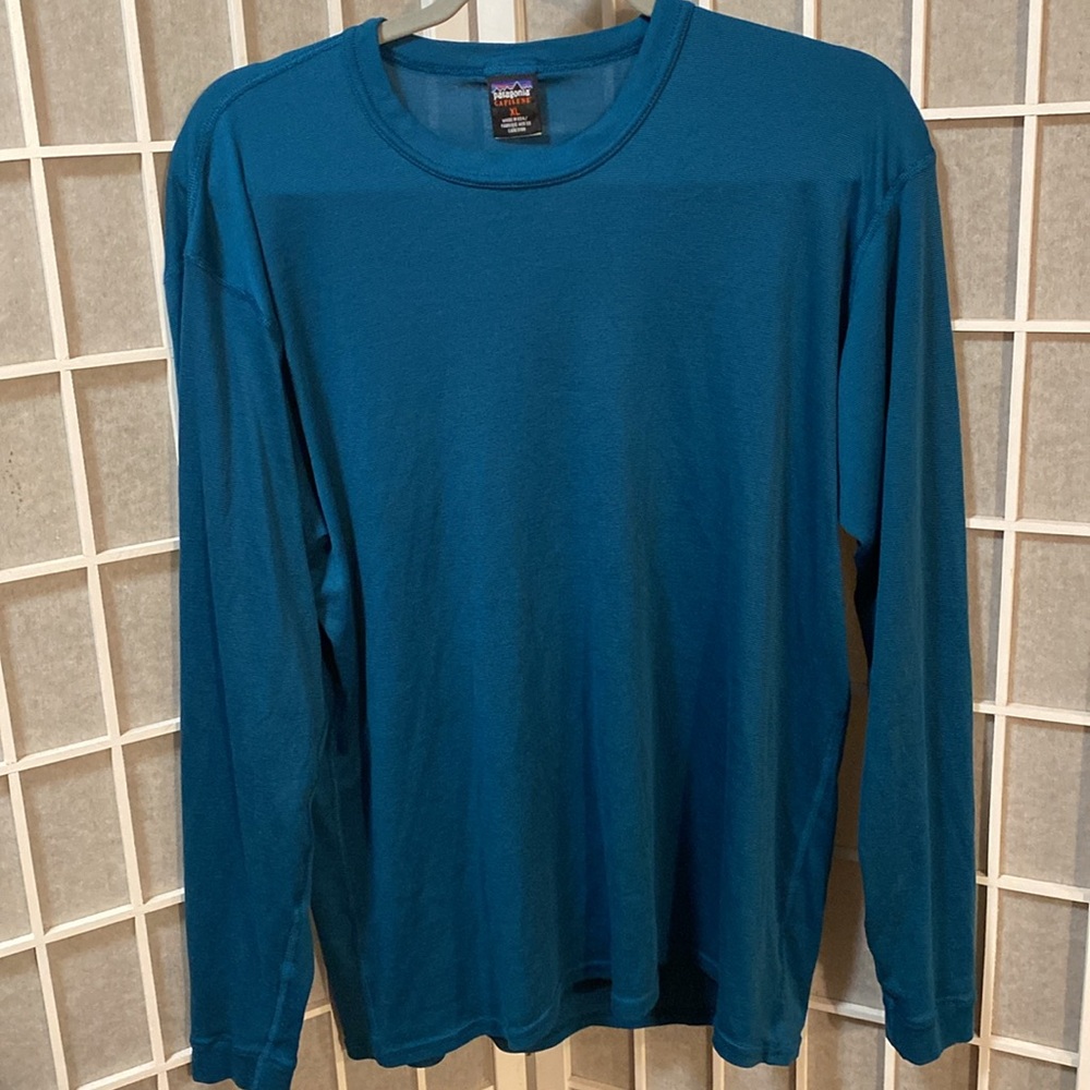 PATAGONIA TEAL THERMAL BASE LAYER CREW🌹 - Picture 3 of 12